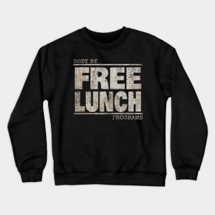 Body By FREE LUNCH Programs - Pattern Distress Crewneck Sweatshirt